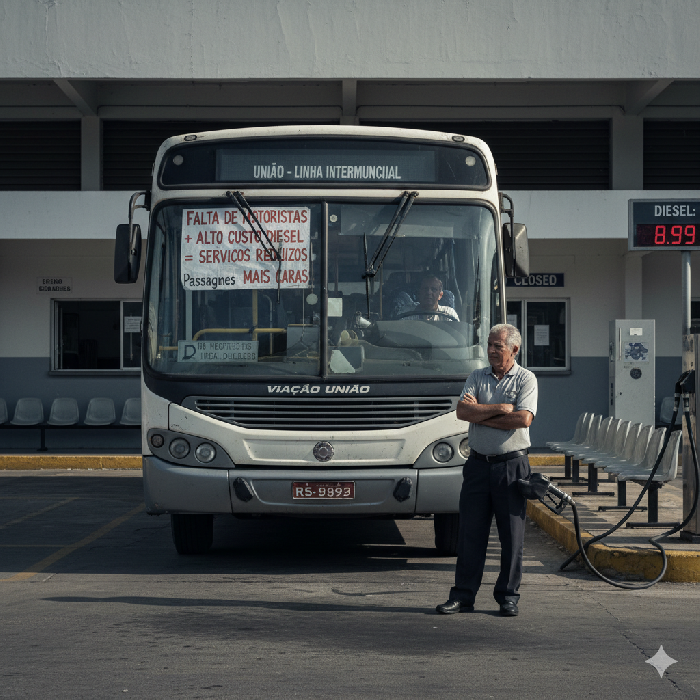Falta de motoristas e alto custo do diesel desafiam o transporte intermunicipal de passageiros