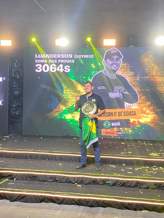 Luanderson de Sousa conquista o título latino-americano do Desafio Mundial de Operadores CAT e vai à final em Las Vegas