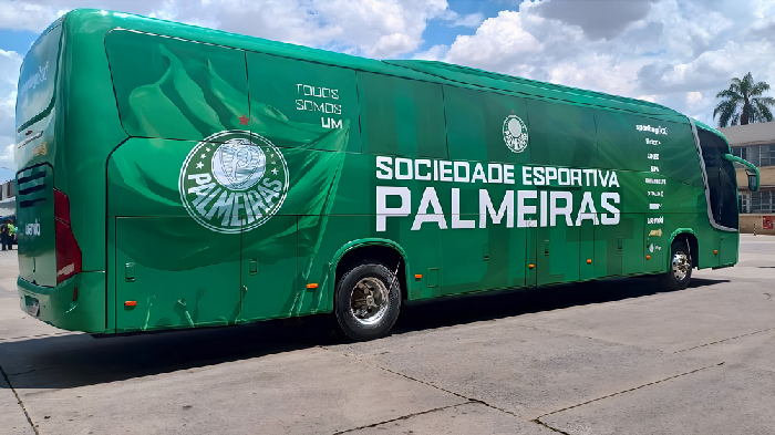 Palmeiras e wemobi revelam novo ônibus para as equipes de futebol na temporada de 2026