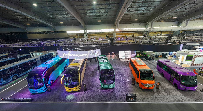 Marcopolo expõe no México seu portfólio dedicado à mobilidade sustentável